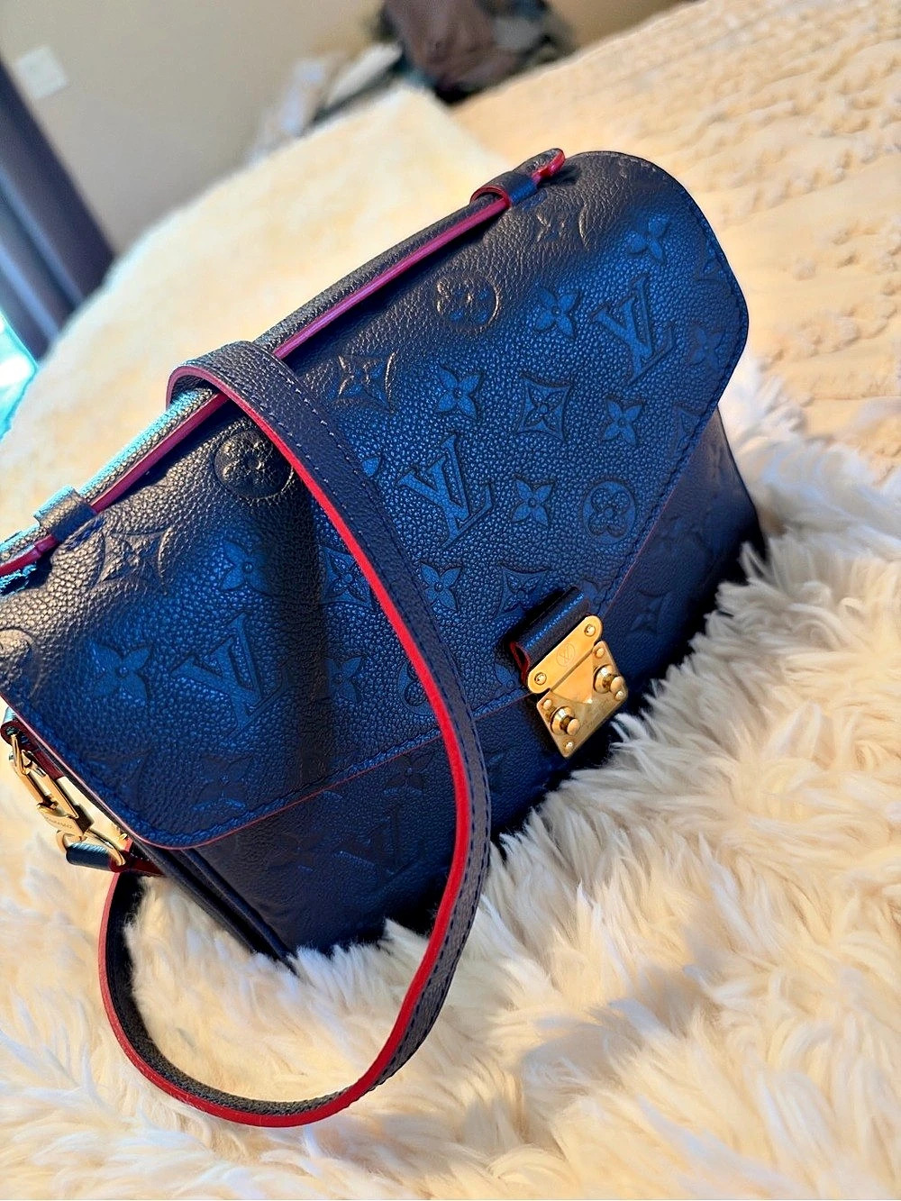 Louis Vuitton Monogram Empreinte Marine Rouge Crossbody